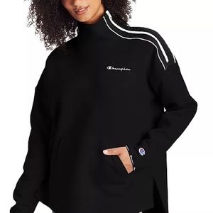 CHAMPION Mock-Neck Zip Sweatshirt